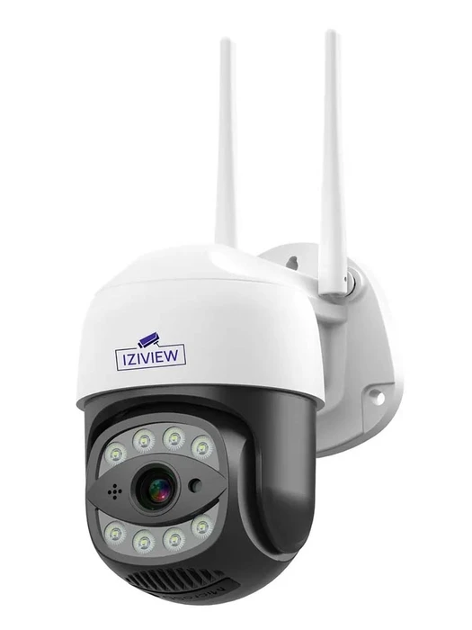 4G поворотная IP-камера, 2 Мп, ночь 30м, звук, MicroSD IZIVIEW-R17LU 4G
