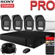 Продвинутый комплект IP-камер SONY 5 Мегапикселей ZoomPRO-серии с записью звука «Парковка PRO-4 IP 3K» - фото 12739