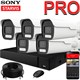 Продвинутый комплект IP-камер SONY 5 Мегапикселей ZoomPRO-серии с записью звука «Парковка PRO-5 IP 3K» - фото 12740