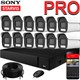 Продвинутый комплект IP-камер SONY 5 Мегапикселей ZoomPRO-серии с записью звука «Парковка PRO-12 IP 3K» - фото 12761