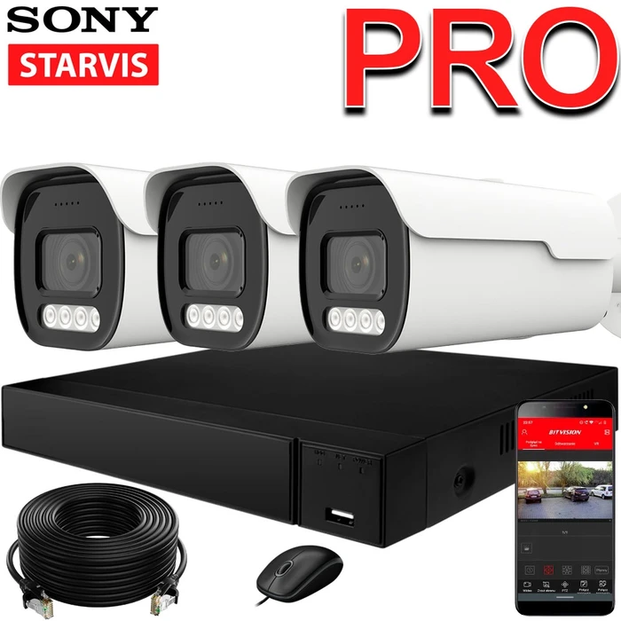 Комплект видеонаблюдения STARVIS VARIO Starvis Vario 5 Мп Sony — 3 камеры