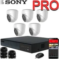 Комплект на 5 камер Купол PRO Sony 5 Мп с зумом Купол PRO-5 IP 3K