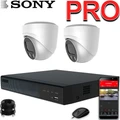 Комплект на 2 камеры Купол PRO Sony 5 Мп с зумом Купол PRO-2 IP 3K