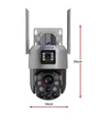 4G поворотная IP-камера 2Мп+2Мп, 20X-зум, ночь 250м, звук, MicroSD IZIVIEW-R26RU 4G ZM